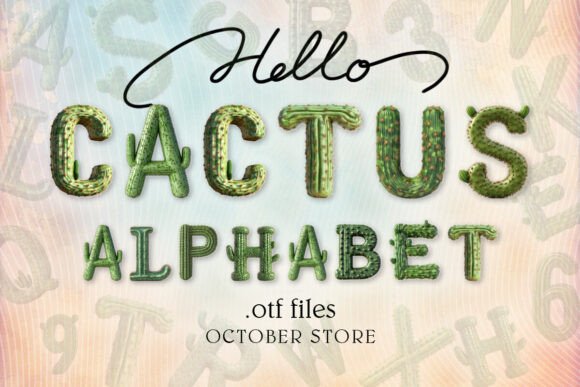 Cactus Alphabet: Where Wild Beauty Meets Modern Typography
