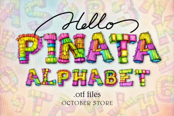 Celebrate Your Design with Piñata Pinata Alphabet