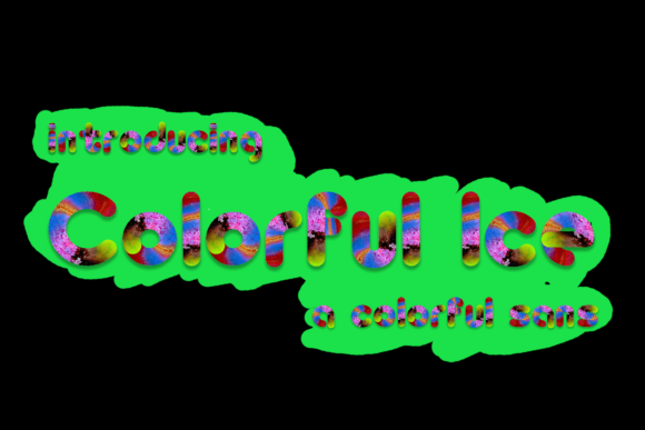 Colorful Ice: A Font That Brings Joy to Every Design