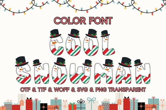 Cool Snowman: The Color Font That Brings Holiday Magic