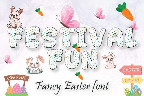 Fancy Dot Easter: A Playful Typeface for Spring Projects
