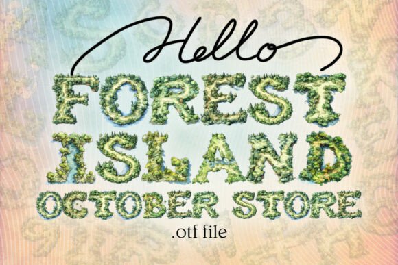Forestisland: Where Nature Meets Typography