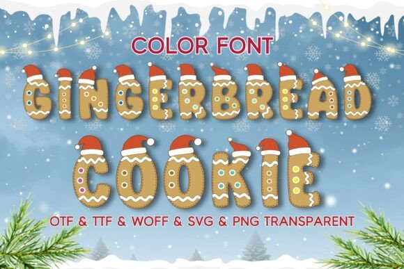 Gingerbread Cookie: A Playful Typeface for Festive Designs
