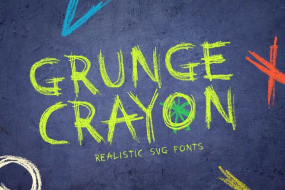 Grunge Crayon: The Hand-Drawn Typeface for Authentic Designs