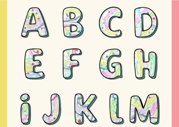 June: A Color Font That Paints Every Letter