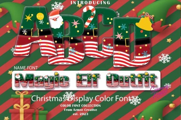 Magic Elf Outfit: A Festive Font for Holiday Cheer