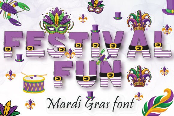 Mardi Gras Army: Command Attention with Bold Carnival Typography