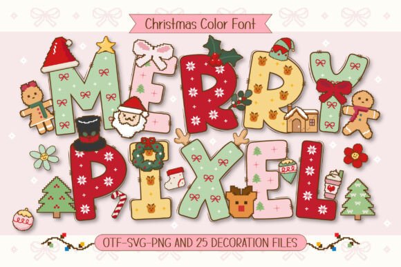Merry Pixel: A Festive Pixel Font for Holiday Projects