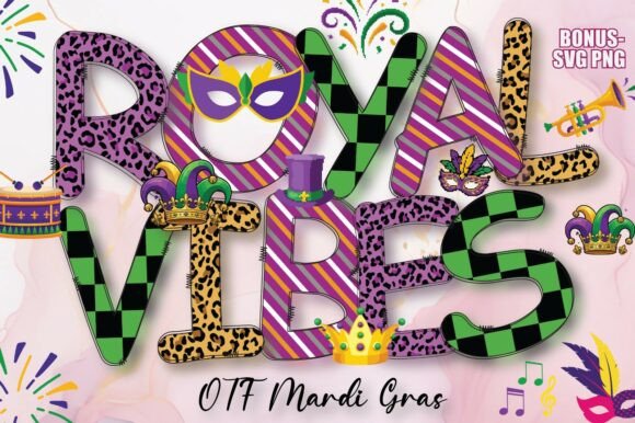 Royal Vibes Pack: Bold Typography for Carnival Energy