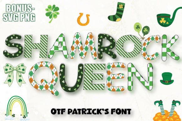 Shamrock Queen Patrick's Bundle: A Festive Font Collection