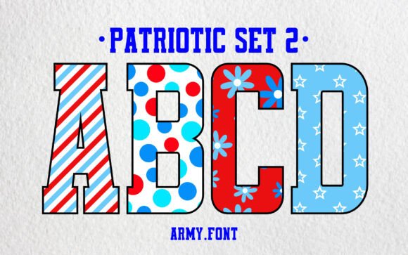Sugar Patriotic Set 2: A Bold Font for Branding with Attitude