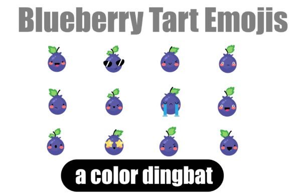 Sweeten Your Visuals: The Power of the Blueberry Tart Emojis Font